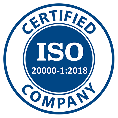 ISO 20000-1 2018 Standards Logo Chopine Analytic Solutions